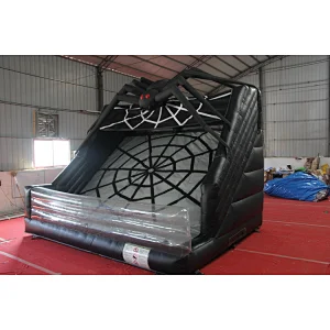 Attraction inflatable spider wall, clear spider crawl climbing wall,professional wall games hot hire