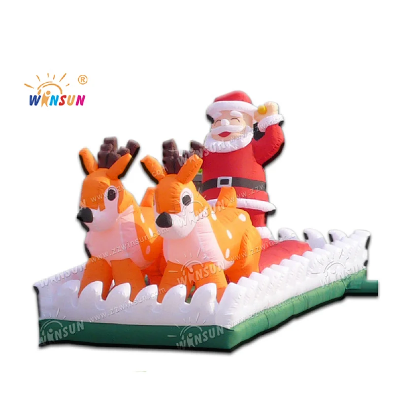 New Design Santa Claus Xmas Father santa father with deer christmas cartoons