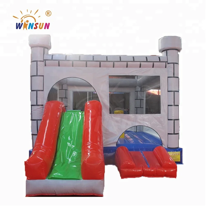 Interesting kids Giant Inflatable jumping castle with slide