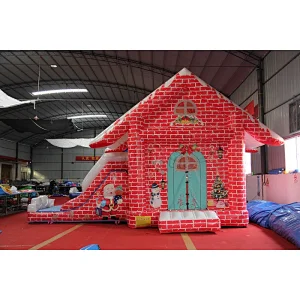 Birthday of Jesus Christ inflatable eve bounce house, Father christmas grotto, santa claus bounce room for sale