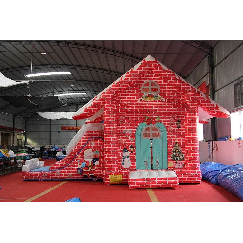 Birthday of Jesus Christ inflatable eve bounce house, Father christmas grotto, santa claus bounce room for sale