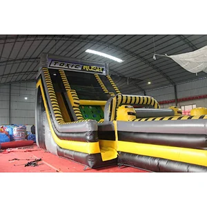 Outdoor big adult inflatable obstacle course equipment, challenge boot camp inflatable obstacle course