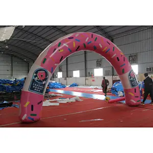 Ari constant inflatable  model  bow, cartoon santa claus arch,inflatable advertising snow man bows for christmas sale