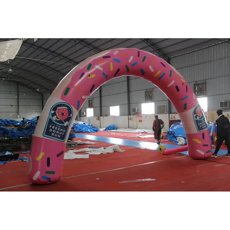 Ari constant inflatable  model  bow, cartoon santa claus arch,inflatable advertising snow man bows for christmas sale