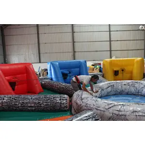 Hippo Chow Down Inflatable Interactive Game, Inflatable hippo game