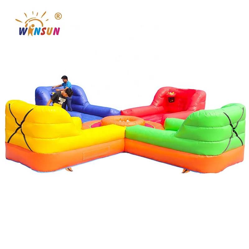2020 New design Hippo Chow Down inflatable interactive game,bungee game for sale