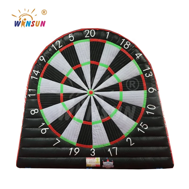 Bull eye inflatable foot dart boards,inflatable kick darts game board,inflatable soccer and golf dart score board for sale