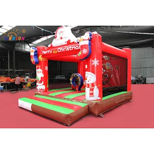 Christmas castles for hire,inflatable santa claus bouncers for rentals,Buy factory direct sale trampolines on sale