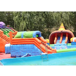 Outdoor playground inflatable octopus water park
