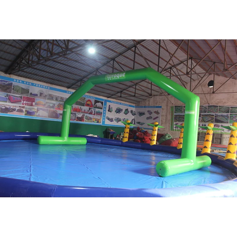 Advertising inflatable water floating archway,inflatable airtight bow,commercial air sealed arch for sale