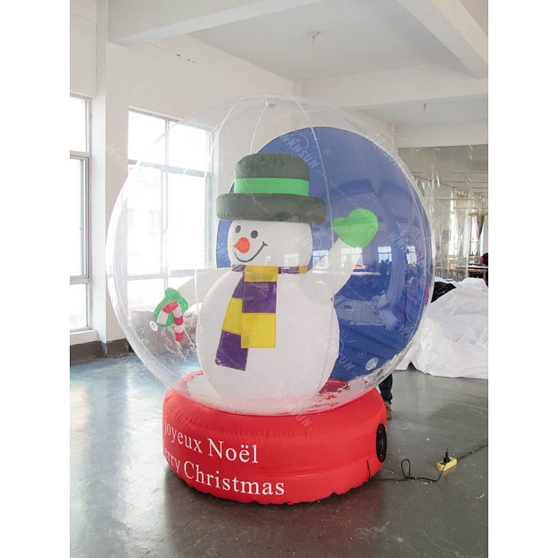 2017 Giant decorating christmas big balls,Christmas Inflatable snow ball, Christmas inflatable global