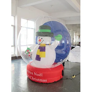 2017 Giant decorating christmas big balls,Christmas Inflatable snow ball, Christmas inflatable global