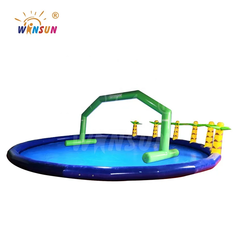 Advertising inflatable water floating archway,inflatable airtight bow,commercial air sealed arch for sale