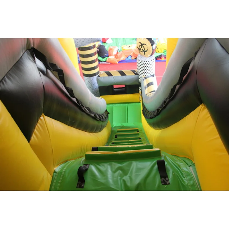 nuclear zone playground toxic inflatable Obstacle Course free stunt jump amusement park on sale,Nuclear Zone Inflatable Playgrou