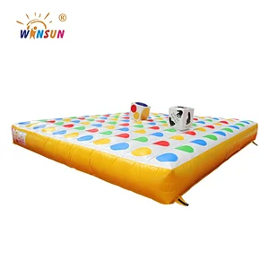 New Design inflatable 3d twister game, inflatable interactive twister game