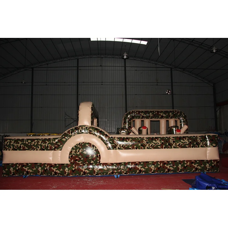 Mini designing inflatable mini camouflage obstacle course,obstacle run rides,small inflatable jumping obstacles for rental