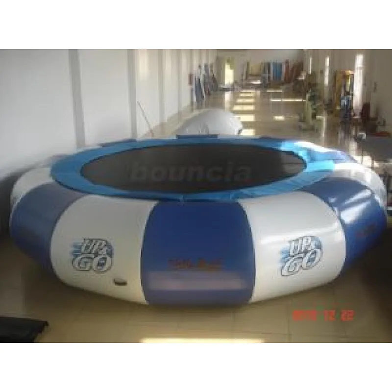 Easy set up and portable water frameless inflatable bongos trampoline