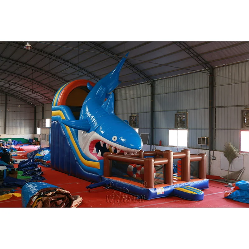 Inflatable Shark Combo Slide