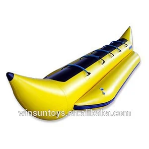 0.9mm pvc Inflatable water banana boat for sale price