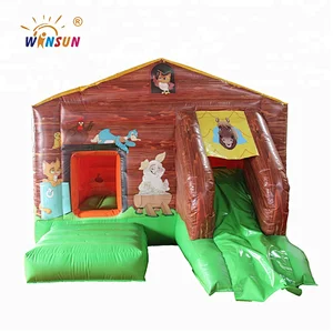 Customized Color Mini Inflatable bounce house for kids