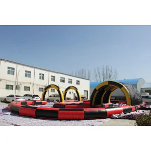 Inflatable Sport Go Kart Racing Track Filed Arena, inflatable hamster ball track racing, inflatable car arena for sale