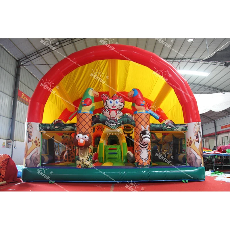 Popular design children inflatable fun city,kids inflatable playground on sale