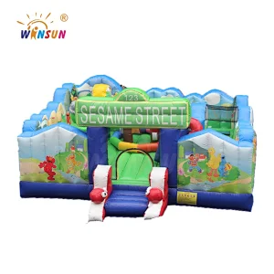 Amusement inflatable bouncy combo house,inflatable jumping room,inflatable moonwalk fun city for promotion