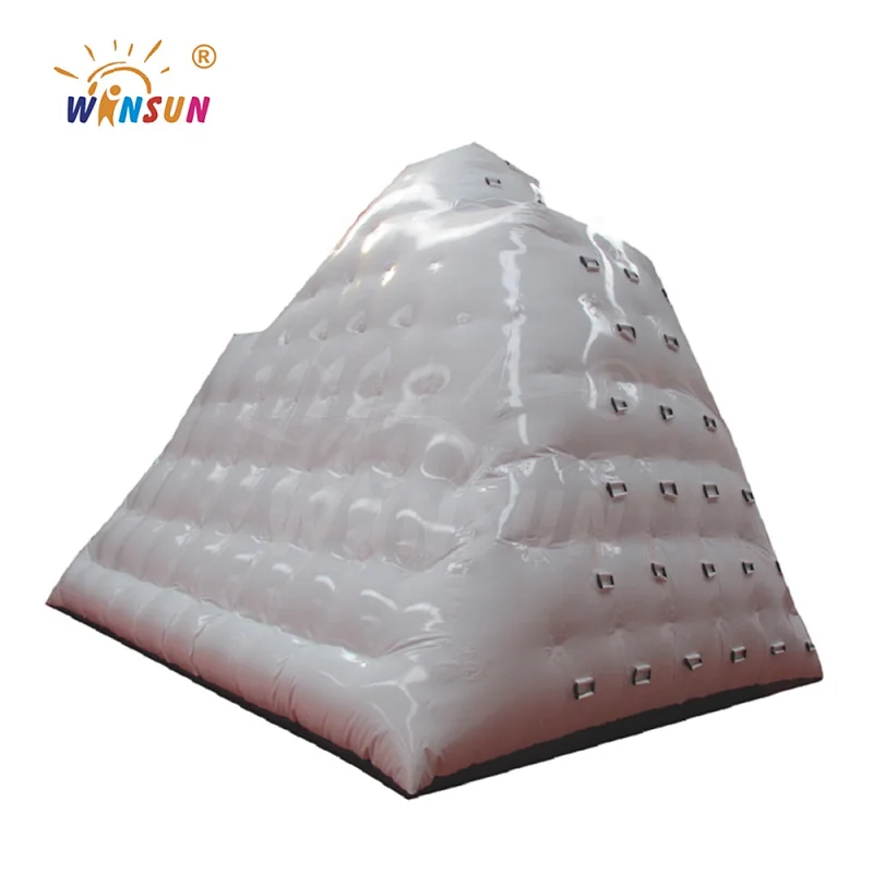 Customized cheap inflatable floating iceberg, inflatable iceberg water toy