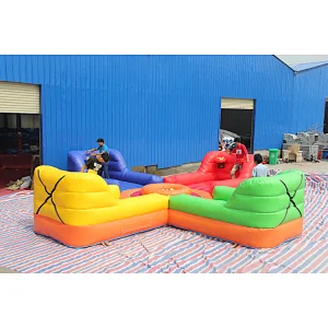 2020 New design Hippo Chow Down inflatable interactive game,bungee game for sale