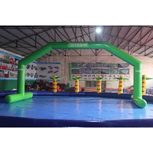 Advertising inflatable water floating archway,inflatable airtight bow,commercial air sealed arch for sale