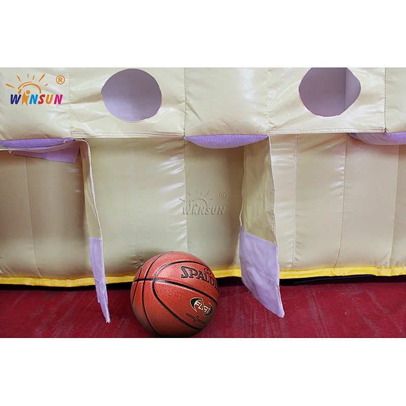 Customized connect 4 inflatable basketball connect 4 game for sale
