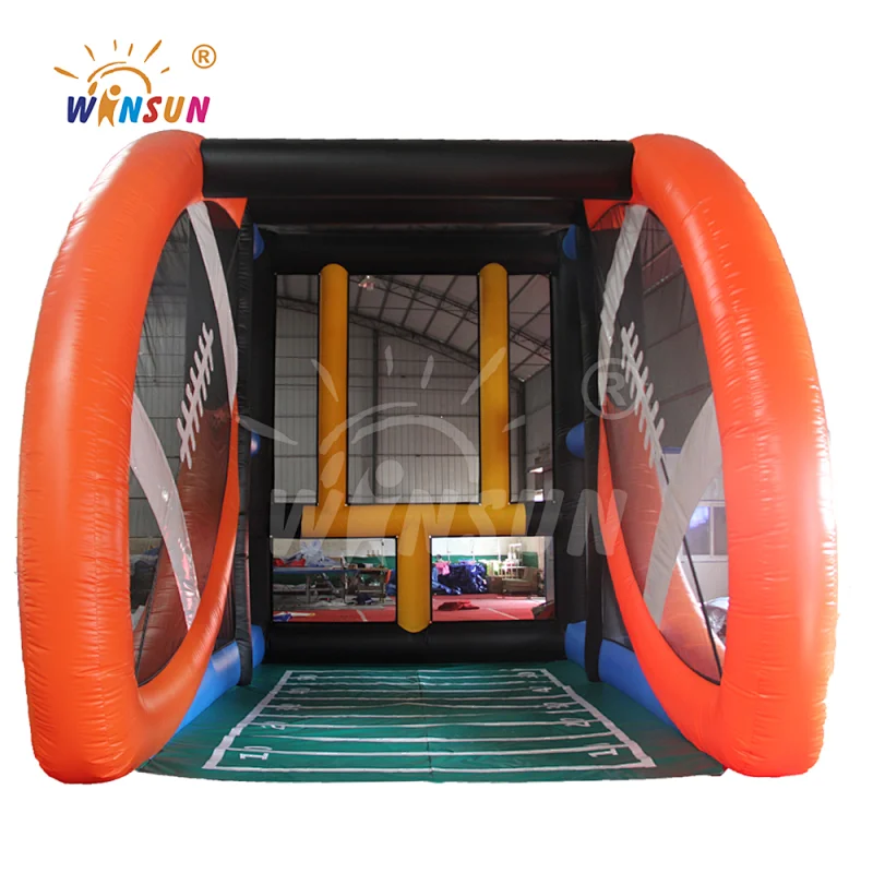 Inflatable American football toss game Challenge sports game, giant inflatable rugby American football field goal