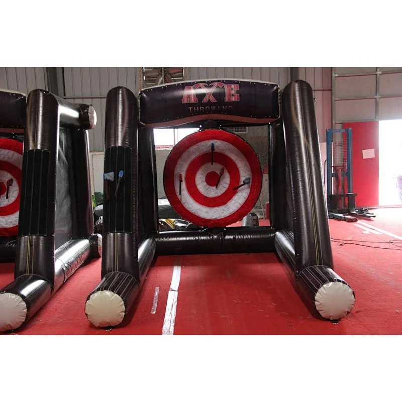 Amusement park inflatable single axe lumberingsport games. lumberman tossing games. rosser axe throwing sport games for sale