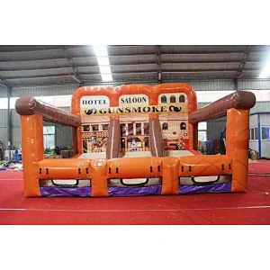 Inflatable 3 Lane Western Shooting Gallery For Sale