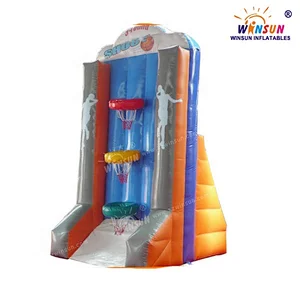Hot indoor inflatable basketball shooting game for kids/party games for adults indoor