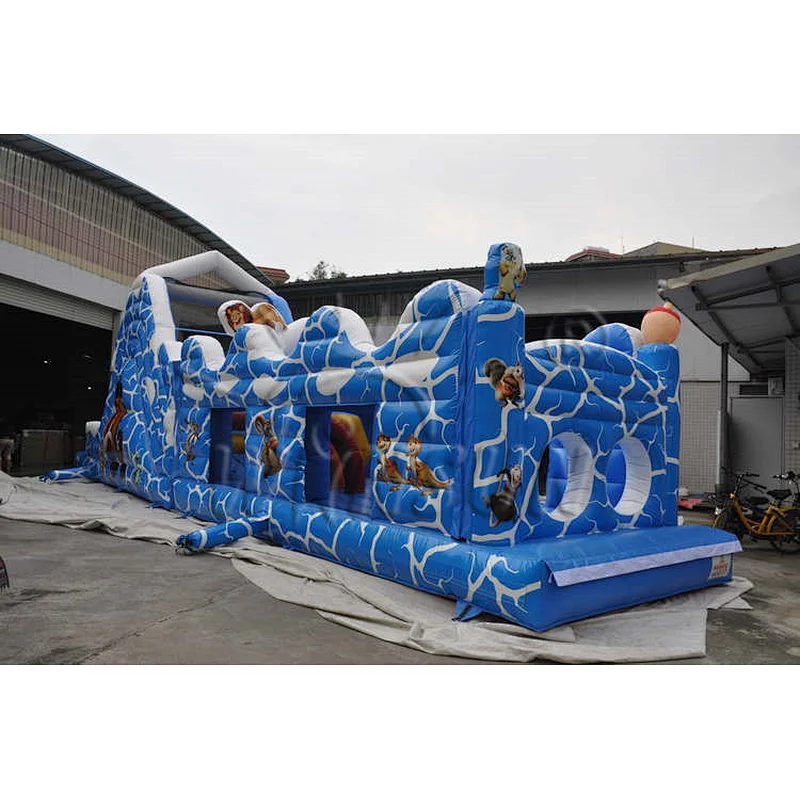 Challenge commercial outdoor kids inflatable obstacle course