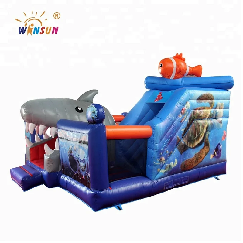 strong and durable inflatable bouncer combo slide