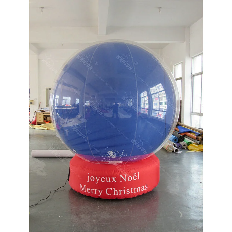 2017 Giant decorating christmas big balls,Christmas Inflatable snow ball, Christmas inflatable global