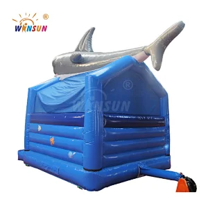 Customized shark bounce, inflatable bounce house for sale, shark bounce house for kids