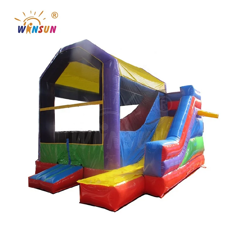 4 in 1 combo inflatable jumping trampoline,inflatable jumping room, inflatable moonwalk fun city for fun fair hire