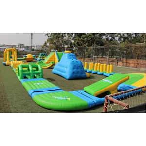 giant inflatable floating water park land, water park inflatable water obstacle course toys for sale