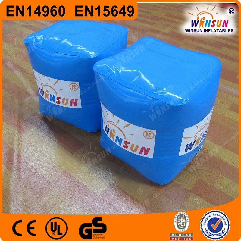 Sealed airtight floating inflatable stool models for promotion