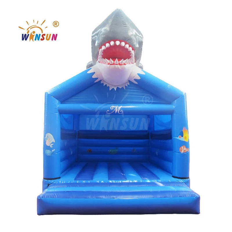 Customized shark bounce, inflatable bounce house for sale, shark bounce house for kids