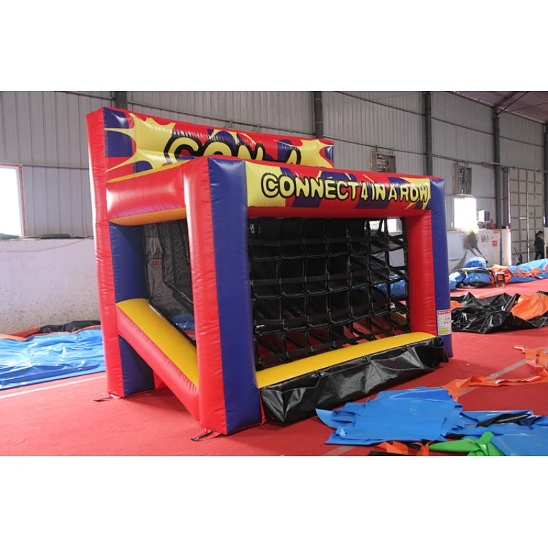 Outdoor Inflatable Basketball Shooting Game/ Inflatable basketball Throwing Connect Game 4 In A Row