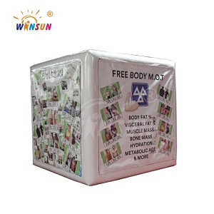 Airtight inflatable lose weight airtight booth room, inflatable kiosk house, air sealed portable office for promotion
