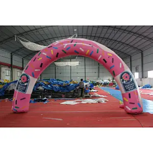 Ari constant inflatable  model  bow, cartoon santa claus arch,inflatable advertising snow man bows for christmas sale