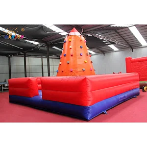 High quality inflatable rock climbing wall, inflatable wall climbing