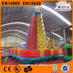 Popular inflatable rock climbing wall/large inflatable climbing games