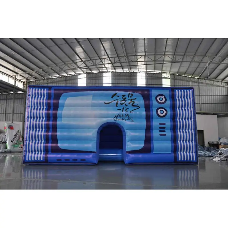 Catch your eye inflatable television shelter tents, tv promotion inflatable tent for hot selling
