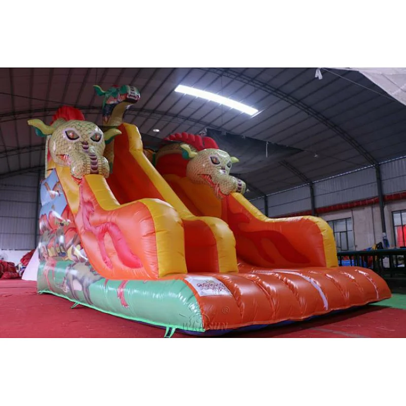 Inflatable Red Dragon Slide